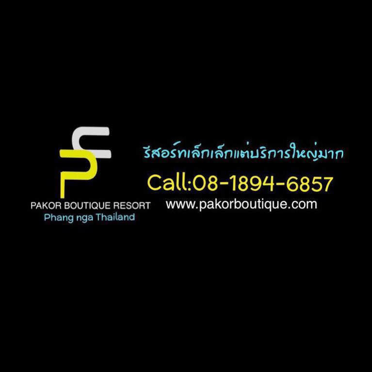 Pakor Boutique Resort Phang Nga Exterior foto